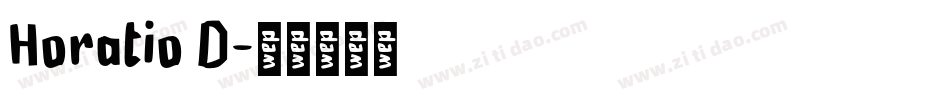 Horatio D字体转换